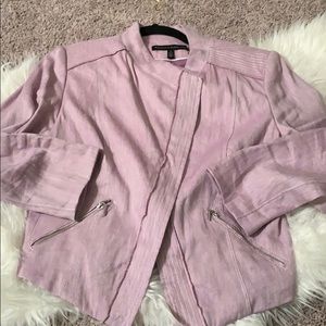 Lilac Blazer Motto Jacket WHBM